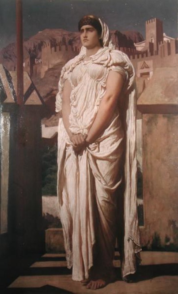 Detail of Clytemnestra from the Battlements of Argos Watches for the Beacon Fires which are to Announce the Return of Agamemnon, c.1874 by Frederic Leighton