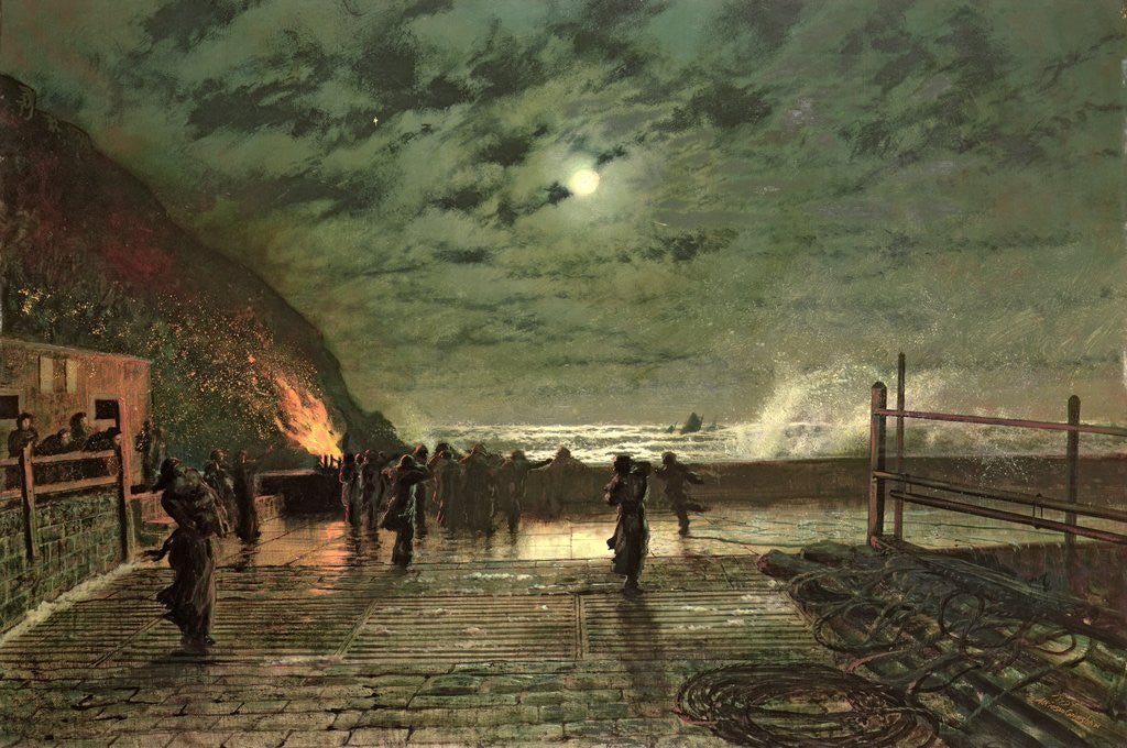 Detail of In Peril by John Atkinson Grimshaw