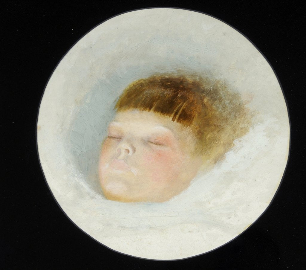 Detail of Head of Gertrude Grimshaw, 1874 by John Atkinson Grimshaw