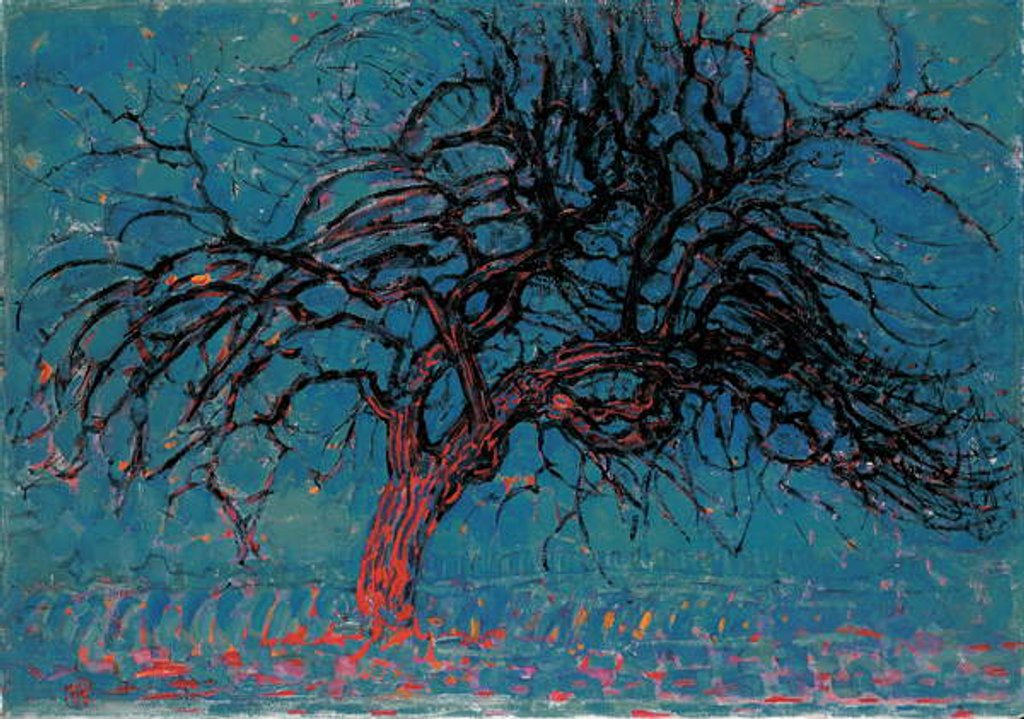 Detail of Red tree, 1908 by Piet Mondrian