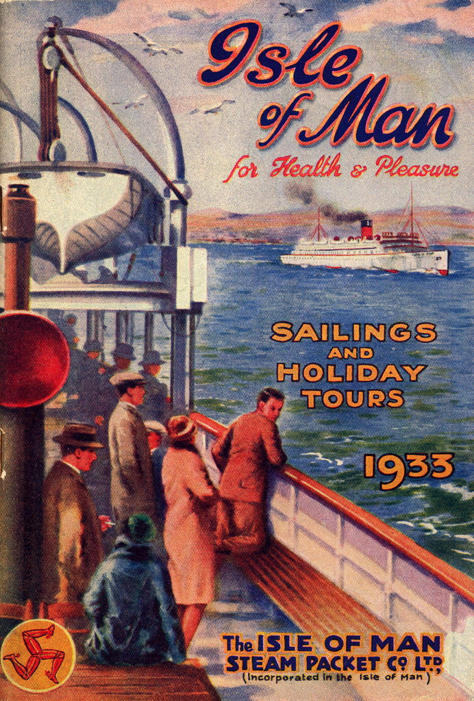Detail of Sailings & Holiday Tours Season 1933 by Isle of Man Steam Packet Co. Ltd.