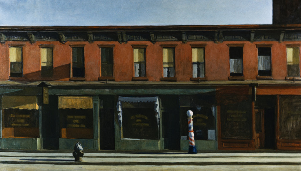 Detail of Early Sunday Morning by Edward Hopper