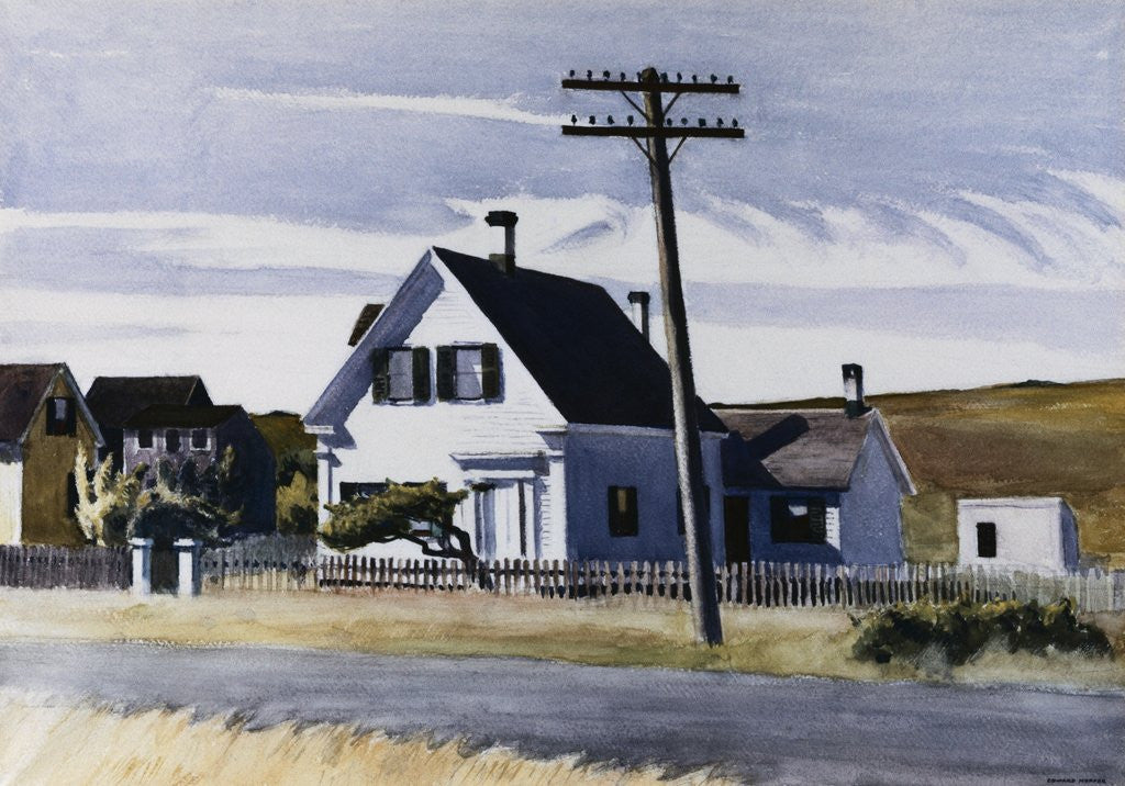 Detail of Lombard's House by Edward Hopper