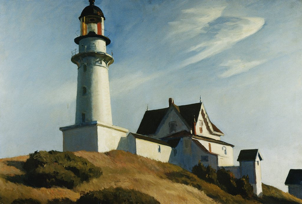 Detail of Lighthouse at Two Lights by Edward Hopper