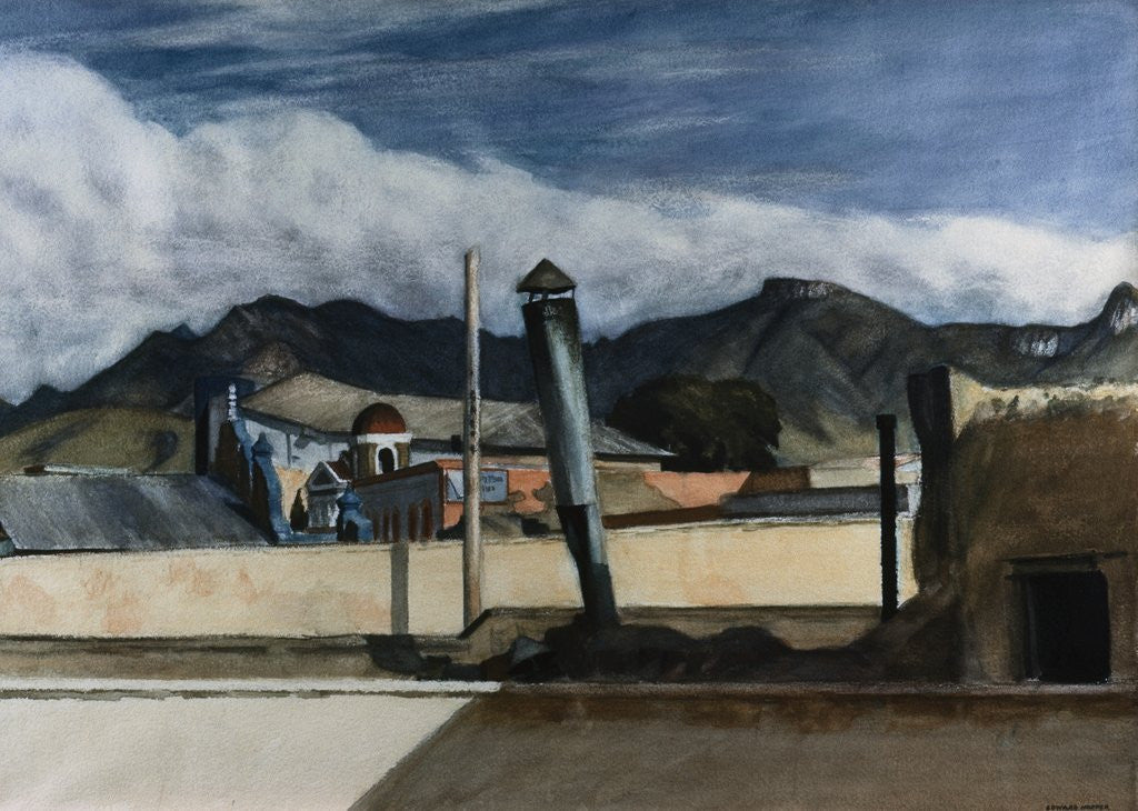 Detail of Saltillo Rooftops by Edward Hopper
