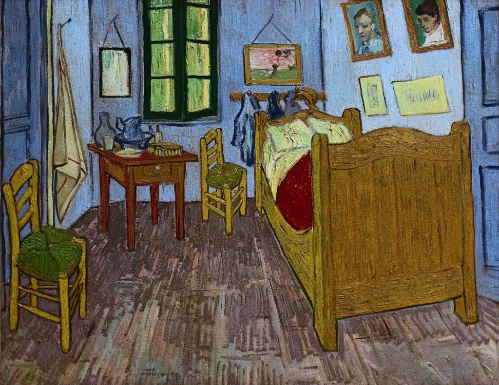 Detail of Van Gogh's Bedroom by Vincent Van Gogh