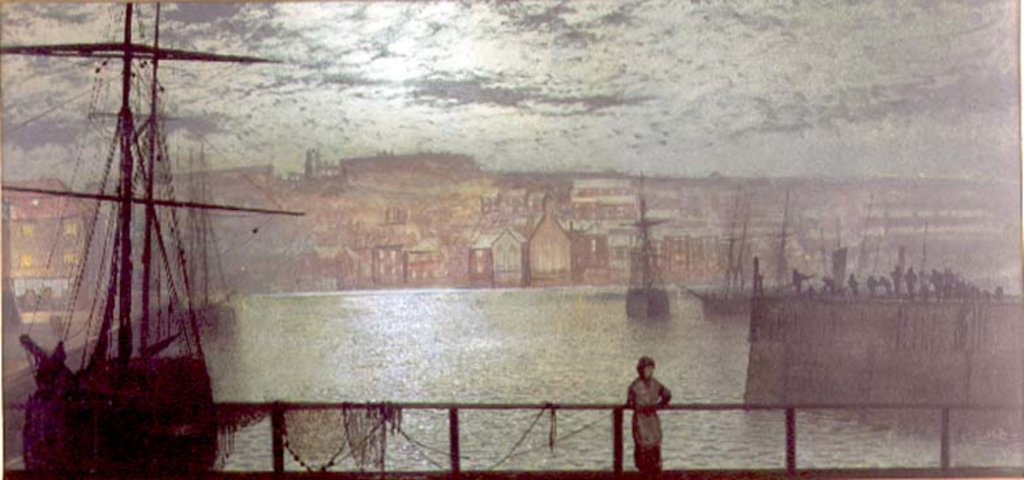 Detail of Whitby from Station Quay, 1878 by John Atkinson Grimshaw