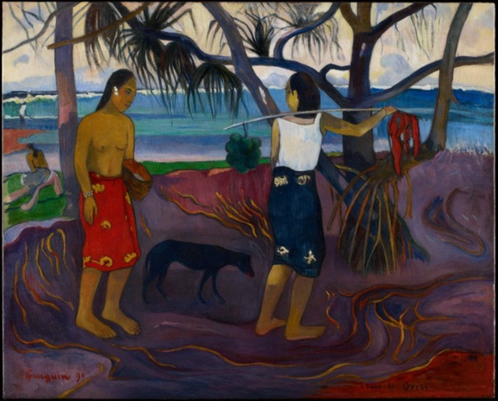 Detail of Under the Pandanus, 1891 by Paul Gauguin