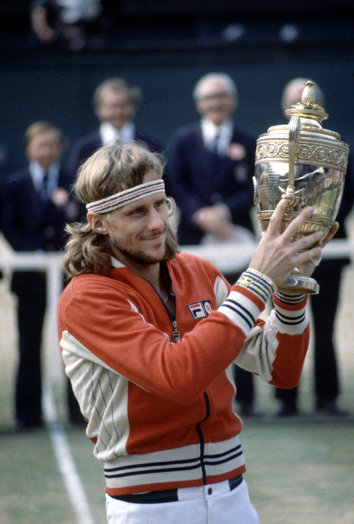 Detail of Wimbledon Final 1980, John McEnroe v Bjorn Borg by Cottrell