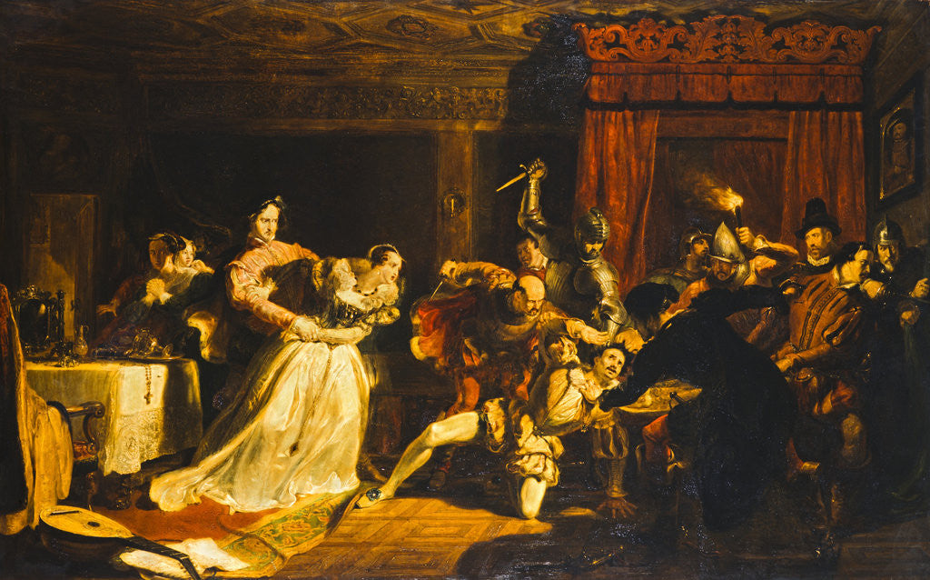 Detail of The Murder of David Rizzio by Sir William Allan
