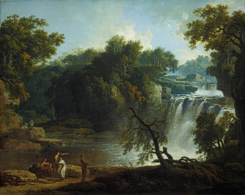 Detail of The Falls of Clyde (Corra Linn) by Jacob More