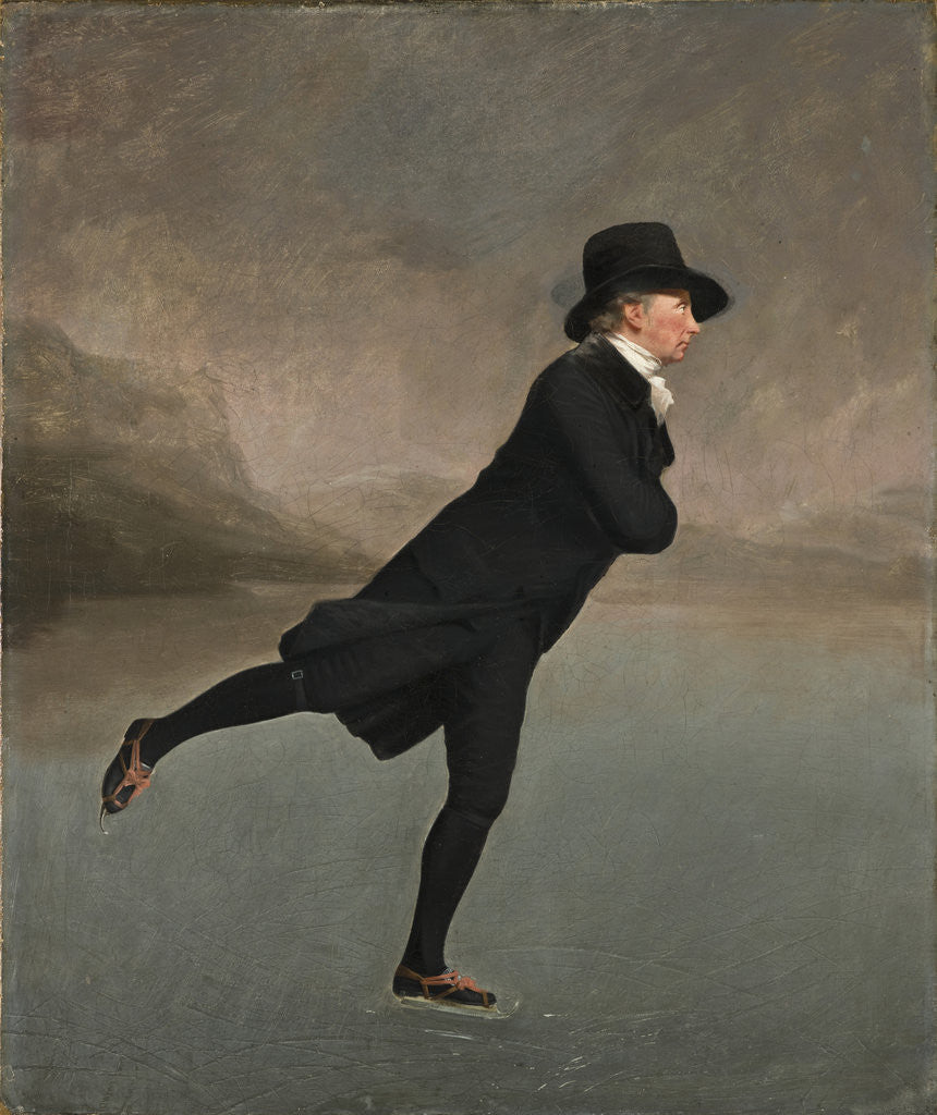 Detail of Revd Dr Robert Walker (1755 - 1808) Skating on Duddingston Loch by Sir Henry Raeburn