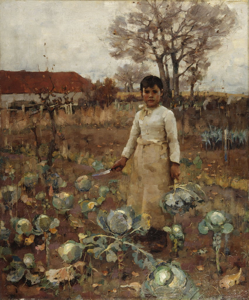 Detail of A Hind's Daughter by Sir James Guthrie