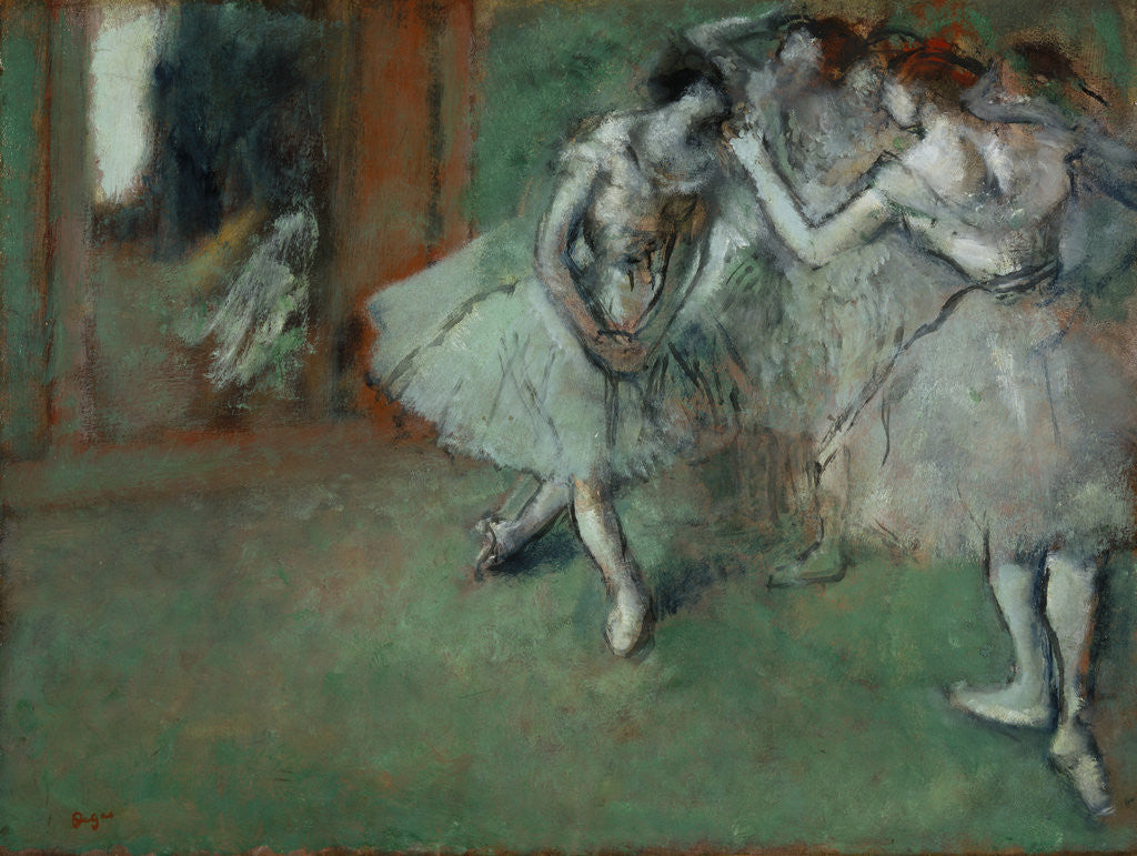 Detail of A Group of Dancers by Hilaire-Germain-Edgar Degas