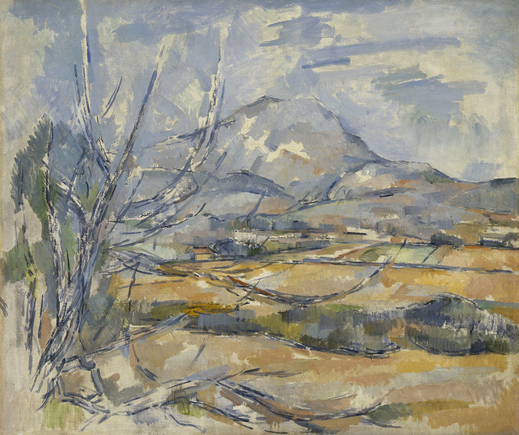 Detail of Montagne Sainte-Victoire by Paul Cezanne