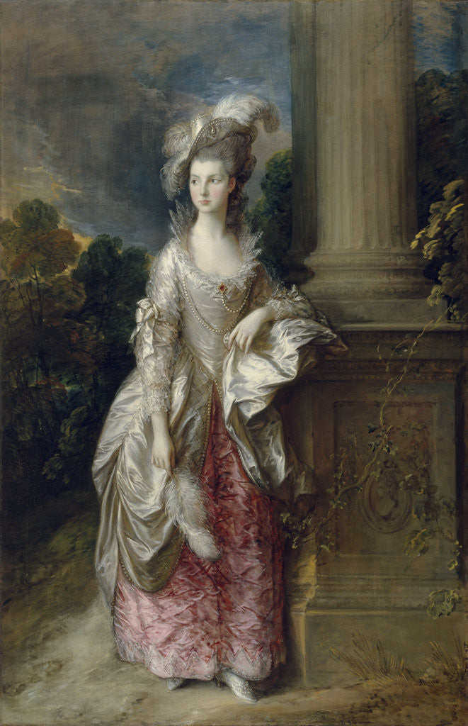 Detail of The Honourable Mrs Graham (1757 - 1792) by Thomas Gainsborough