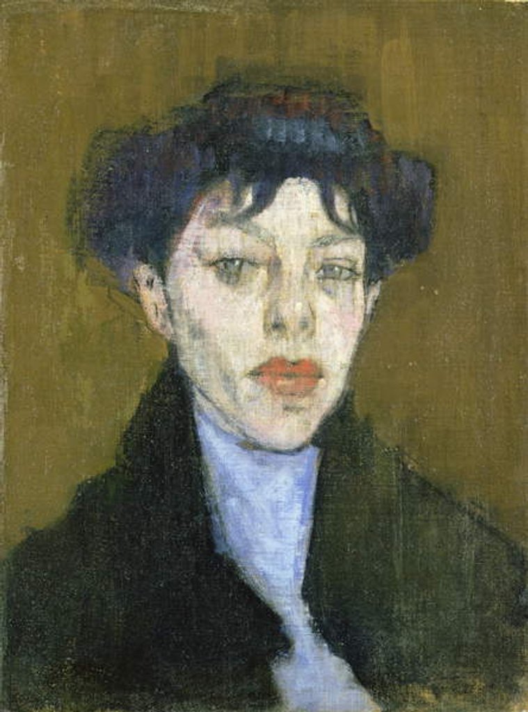 Detail of Woman with a Blue Scarf, c.1912 by Amedeo Modigliani