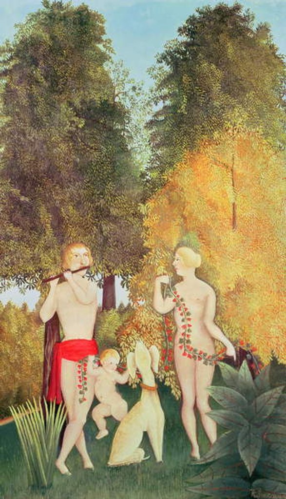 Detail of The Happy Quartet, 1902 by Henri J.F. Rousseau