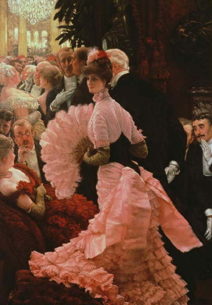 Detail of The Reception or, L'Ambitieuse c.1883-85 by James Jacques Joseph Tissot