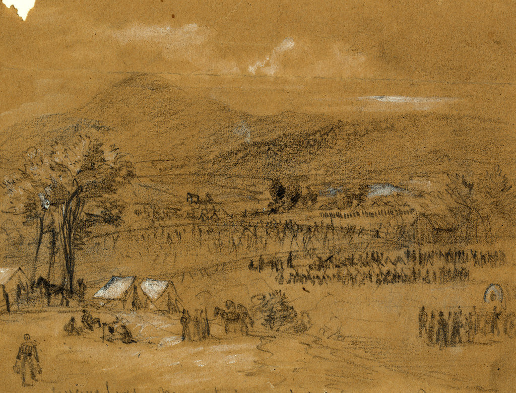 Detail of Sugarloaf Mountain, MD, 1862 September by Alfred R Waud