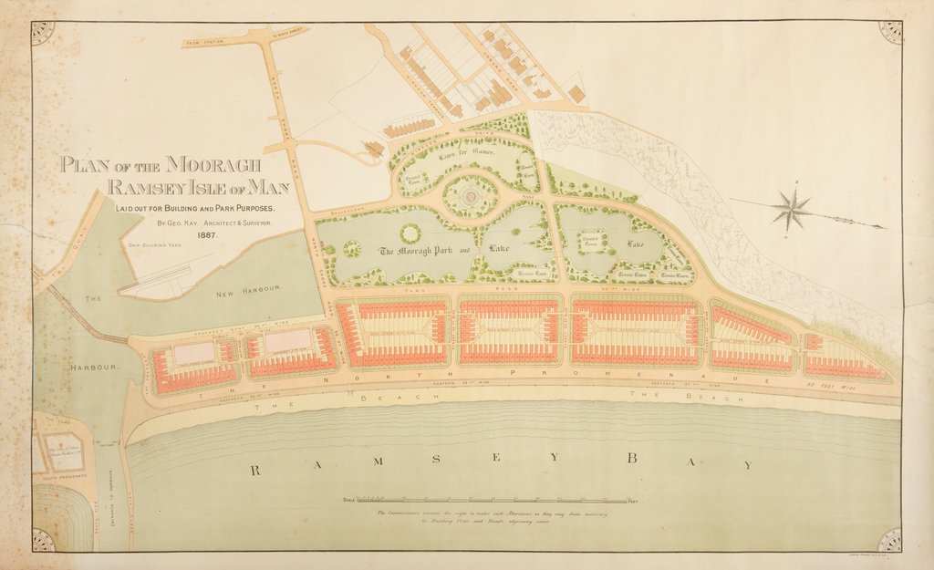 Detail of Plan of the Mooragh, Ramsey, Isle of Man, laid out for building and Park Purposes by George Kay