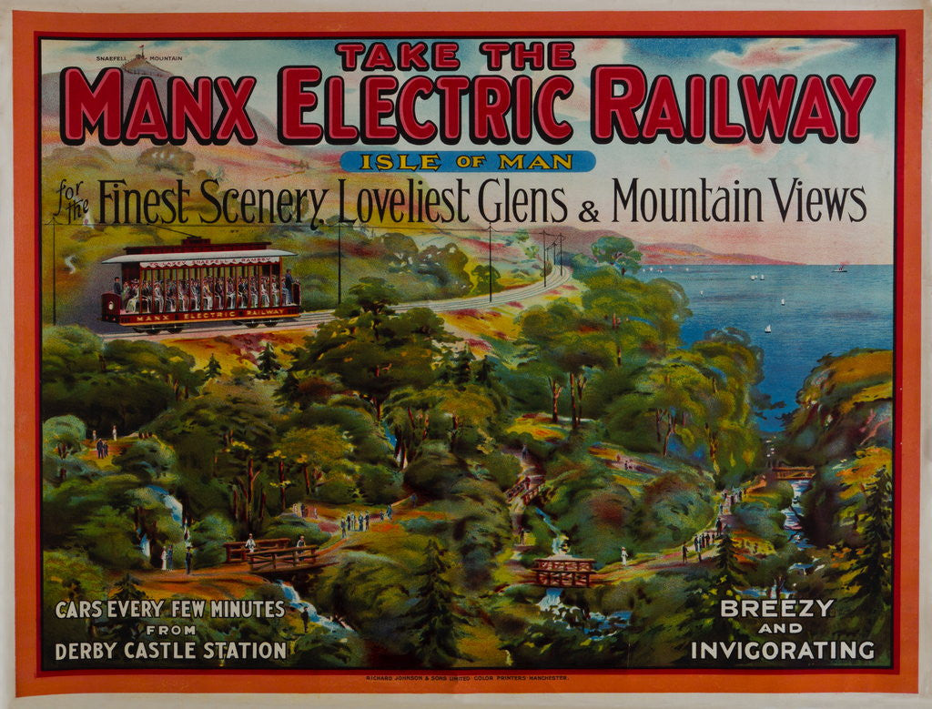 Detail of Take the Manx Electric Railway, Finest Scenery, Loveliest Glens & Mountain Views by Richard Johnson
