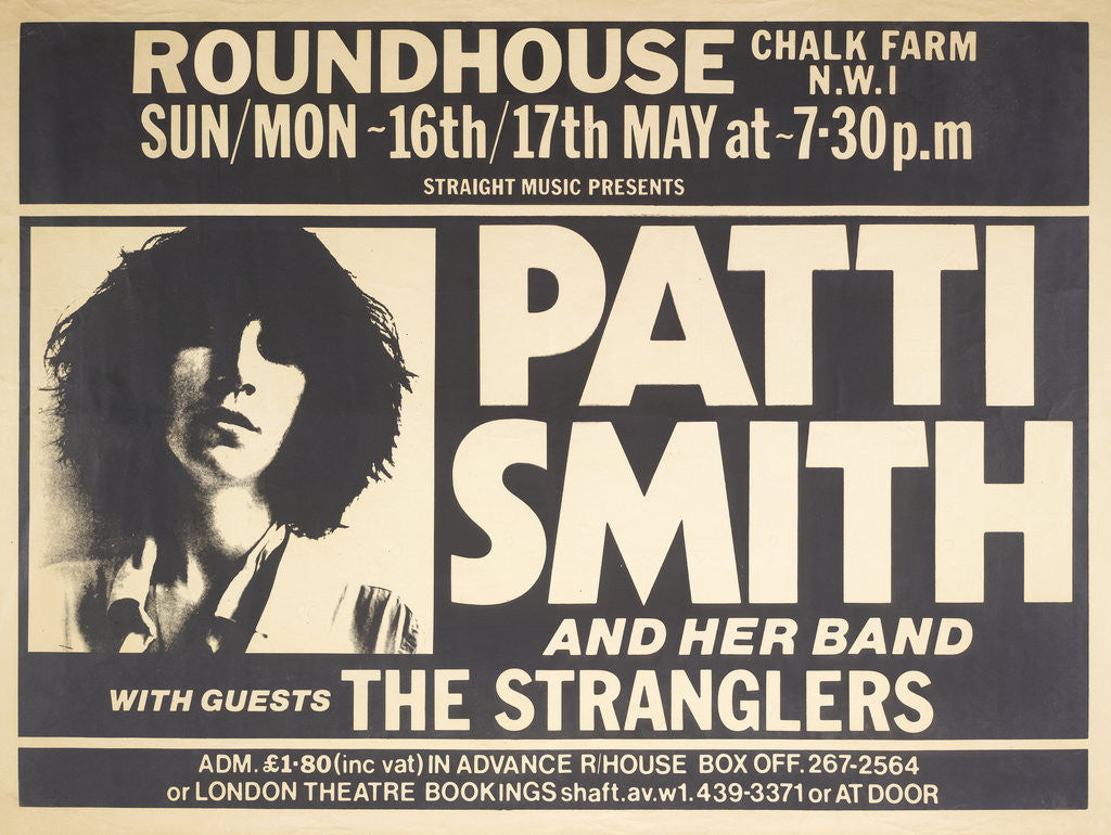 Detail of Patti Smith and The Stranglers by Anonymous