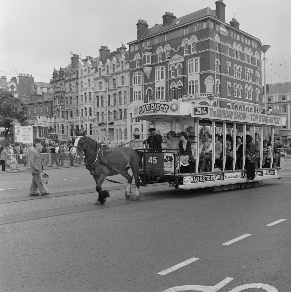 Detail of Horse tram by Manx Press Pictures
