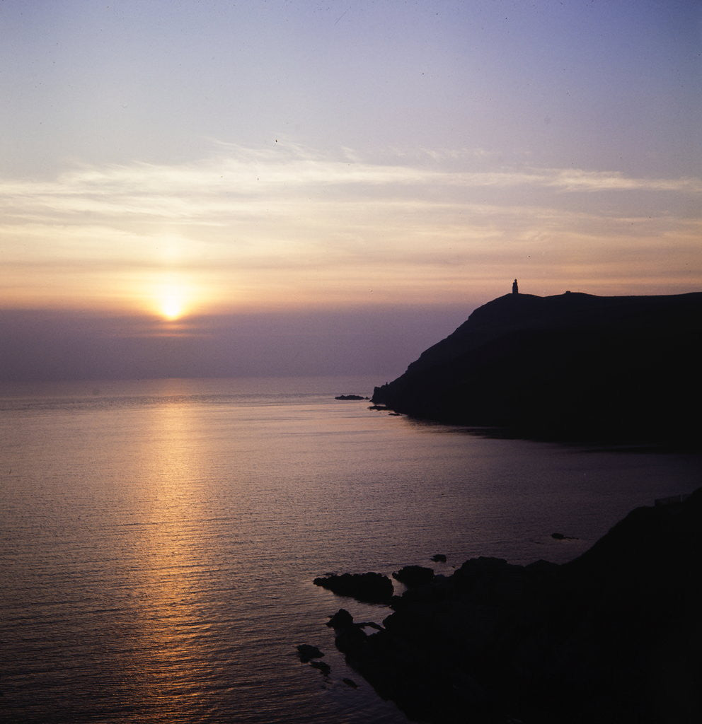 Detail of Bradda sunset by Manx Press Pictures
