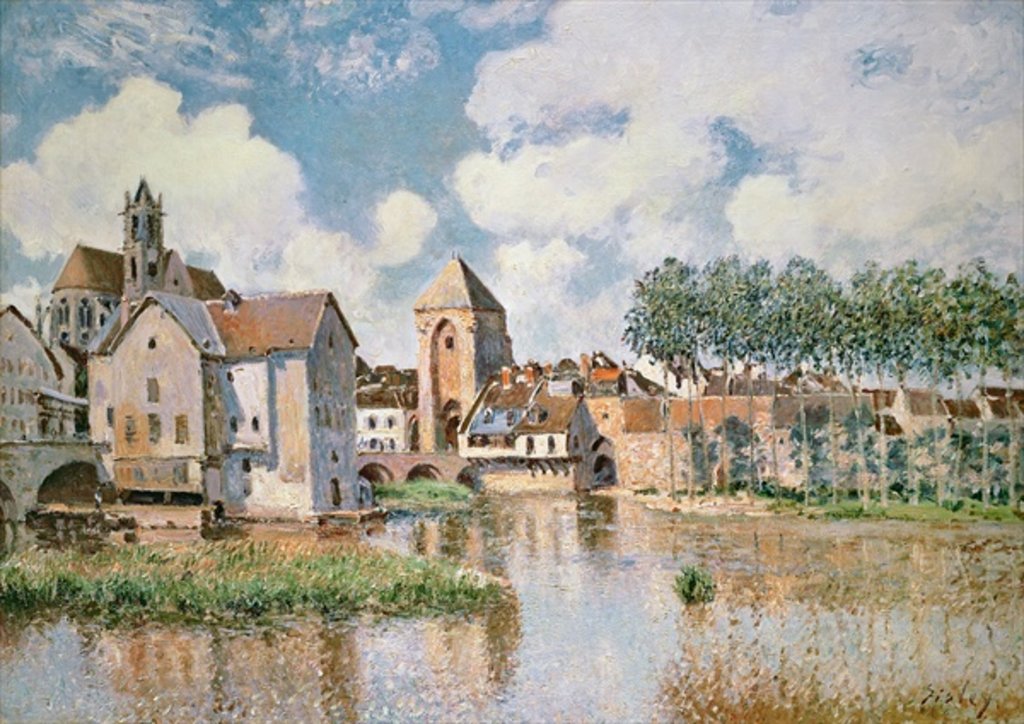 Detail of Moret-sur-Loing, the Porte de Bourgogne, 1891 by Alfred Sisley