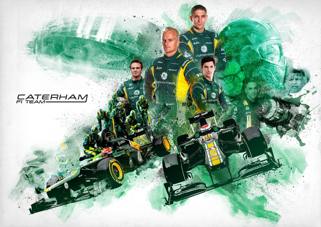 Detail of Caterham F1 Team by Jason Pooley