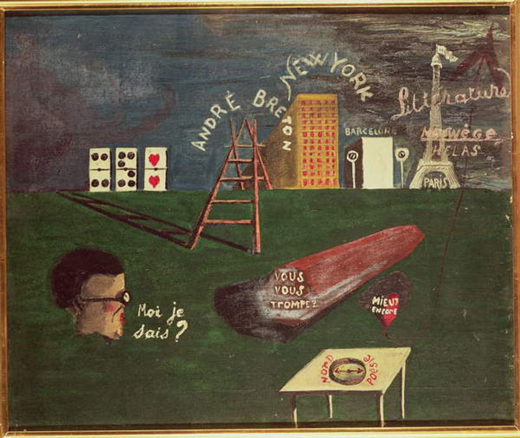 Detail of The Death of Andre Breton, 1922 by Robert Desnos