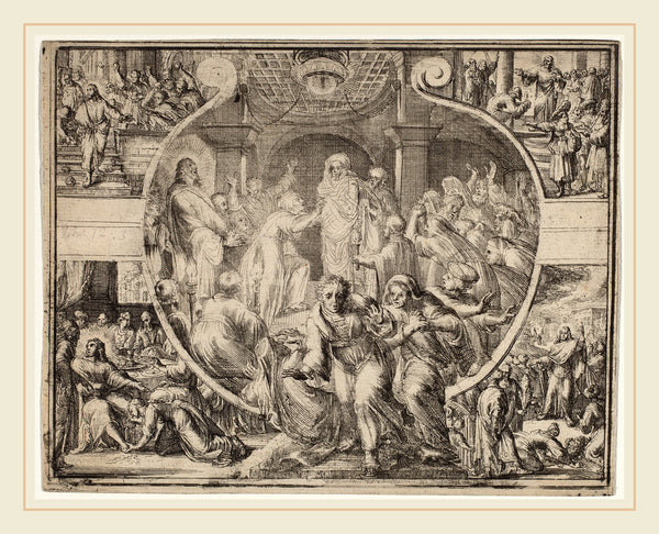 Raising of Lazarus with Scenes from the Life of Christ posters & prints ...
