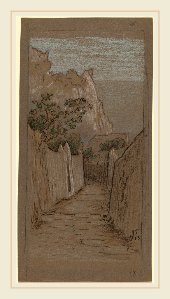 Detail of Capri by Elihu Vedder