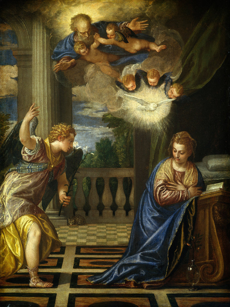Detail of The Annunciation by Veronese