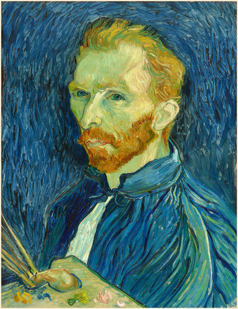 Detail of Dutch, Self-Portrait, 1889 by Vincent van Gogh