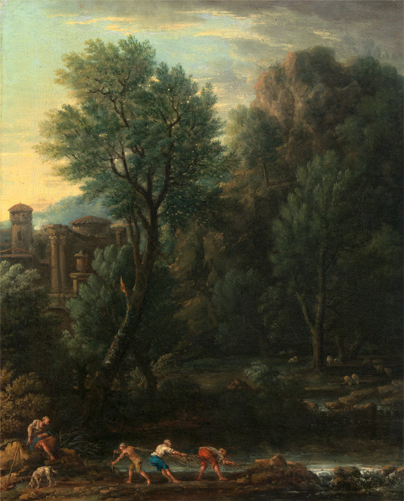 Detail of Classical Landscape by John Wootton