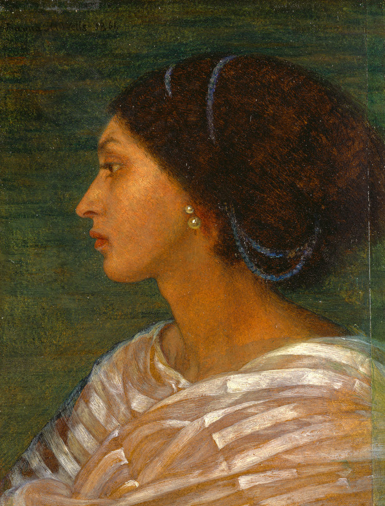 Detail of Head of a Mulatto Woman (Mrs. Eaton) Head of a mulatto woman by Joanna Boyce Wells