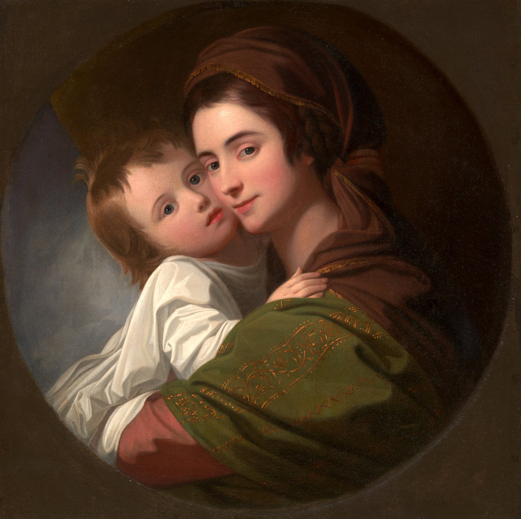 Detail of The Artist's Wife Elizabeth and Their Son Raphael by Benjamin West