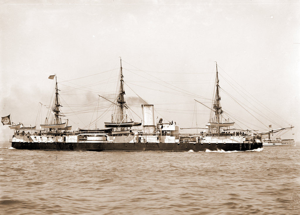 Detail of Brazilian battleship Aquidaban, Aquidaban (Ship), 1890 by Anonymous