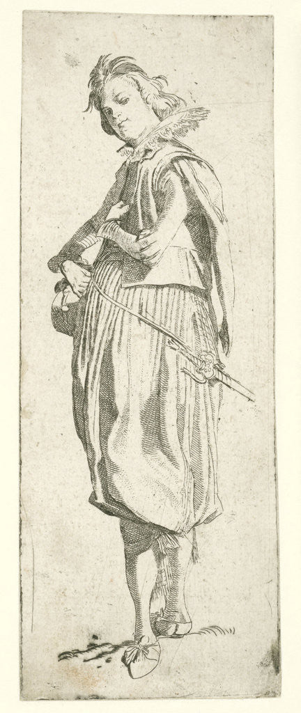 Detail of Italian nobleman by Willem Pietersz. Buytewech