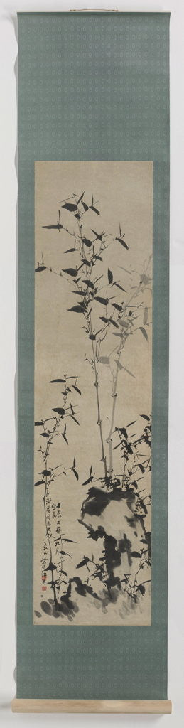 Detail of Painting with bamboo by Chiang Ting