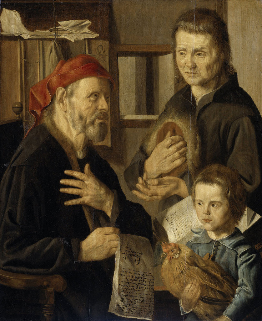 Detail of Office of the Steward Office of the Notary by Jan Woutersz Stap