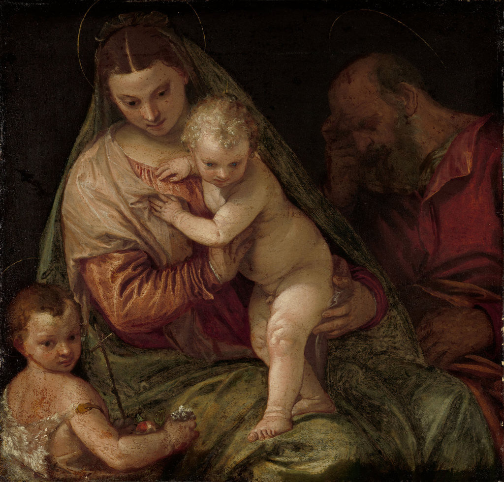 Detail of Holy Family with Young Saint John by Workshop of Paolo Veronese