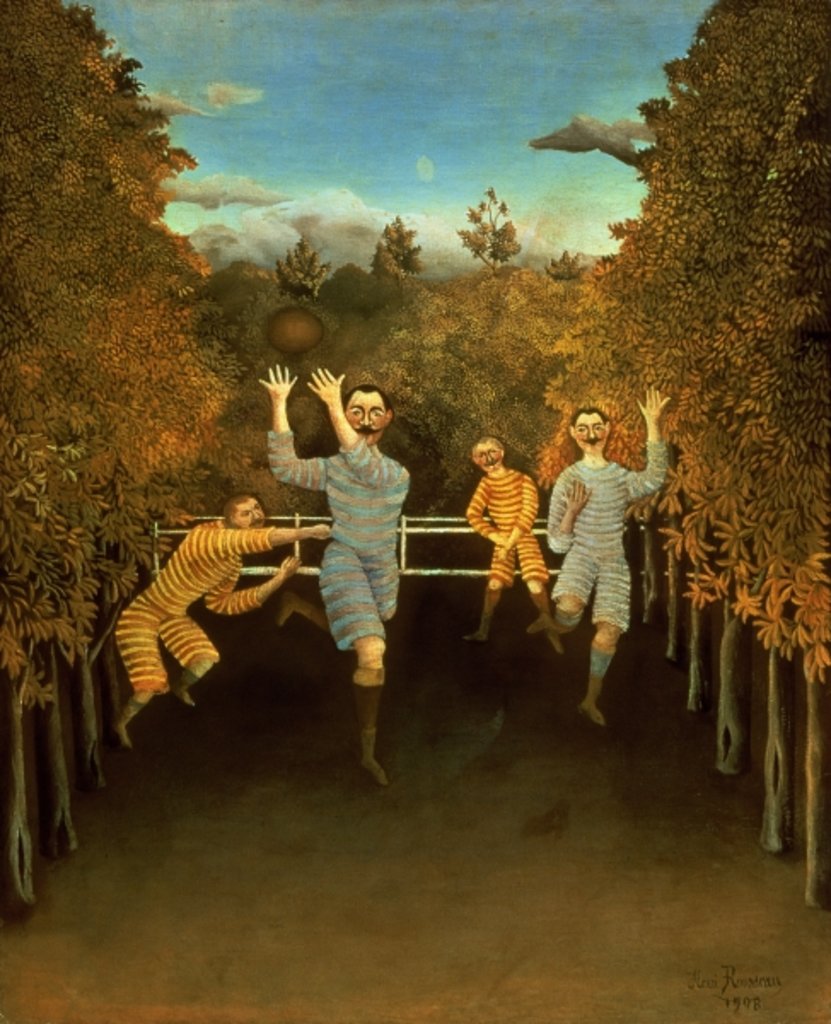 Detail of The Football players, 1908 by Henri J.F. Rousseau