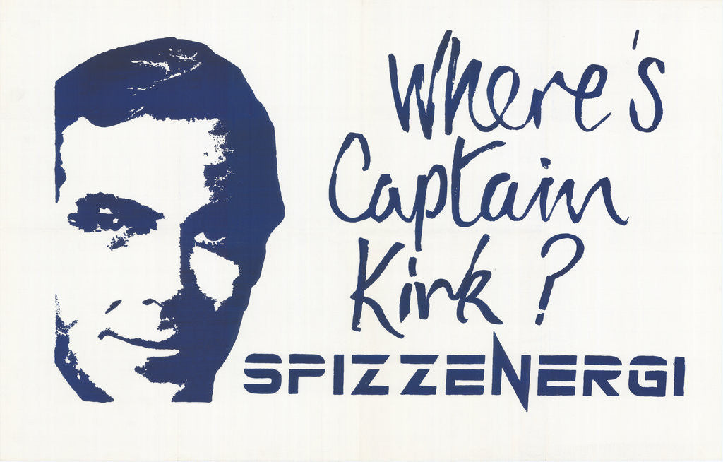 Detail of Where's Captain Kirk? Poster by Rokpool