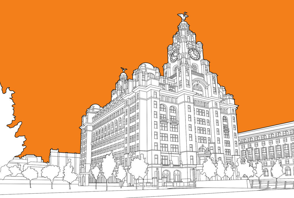 Detail of Royal Liver Building by People Will Always Need Plates