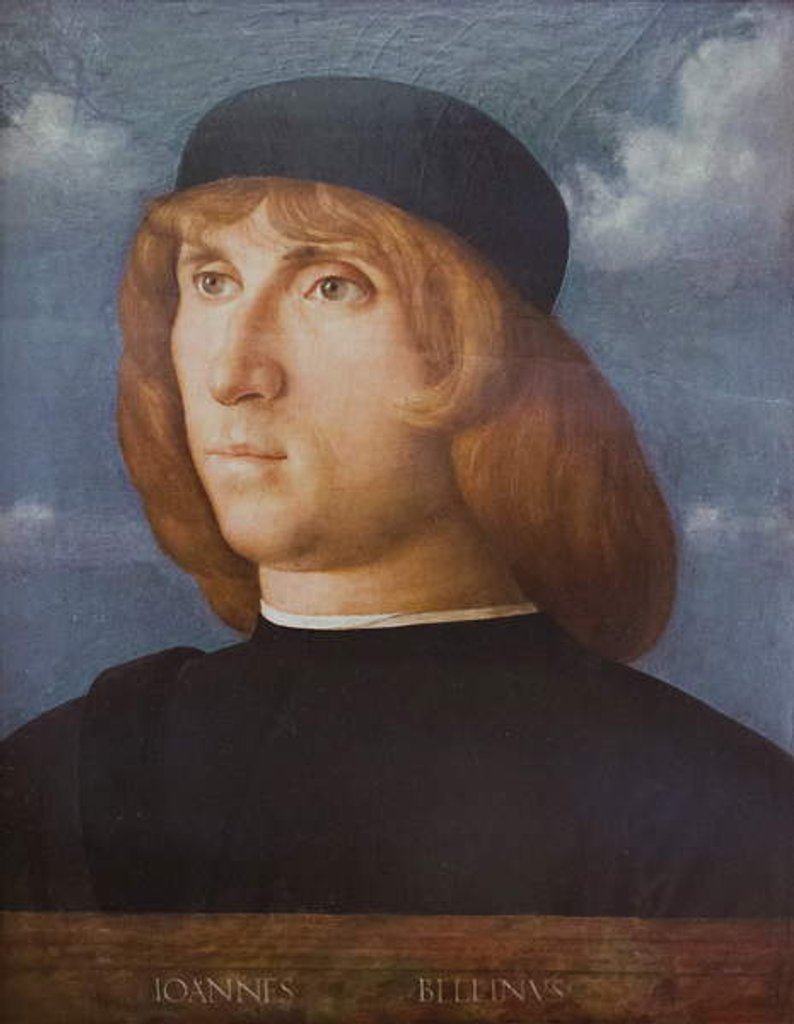 Detail of Self Portrait by Giovanni Bellini