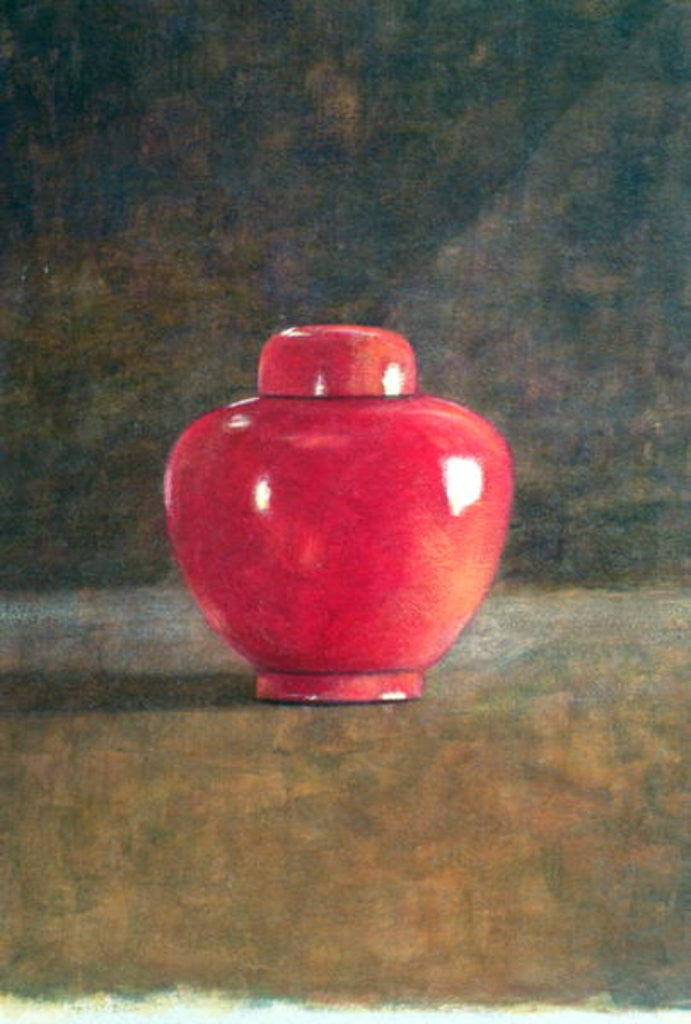 Detail of Red Jar by Lincoln Seligman