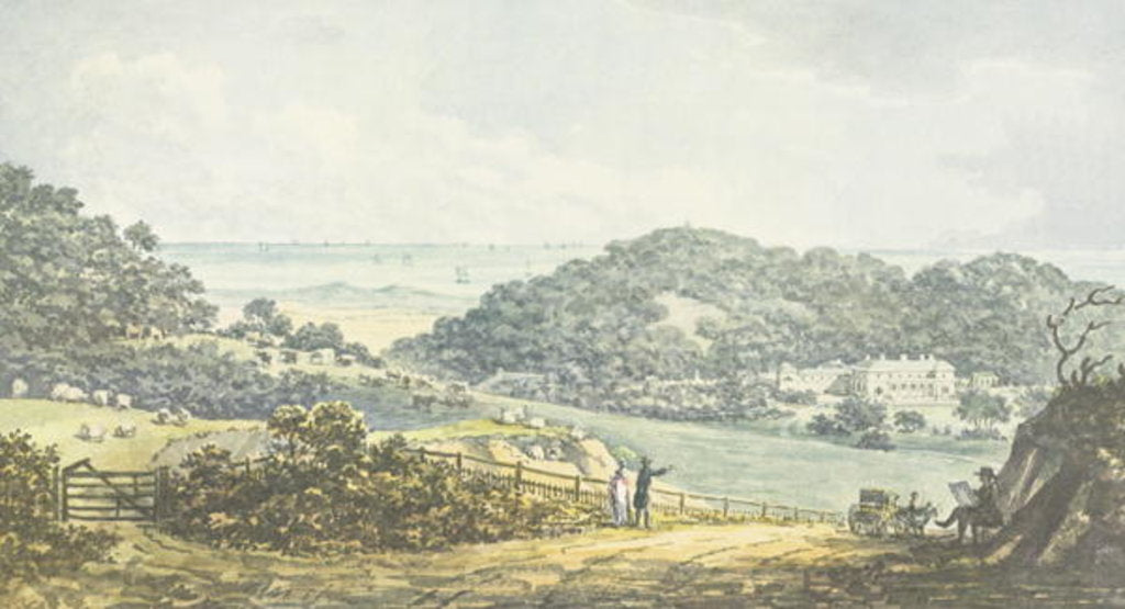 Detail of Panoramic 'after' view by Humphry Repton
